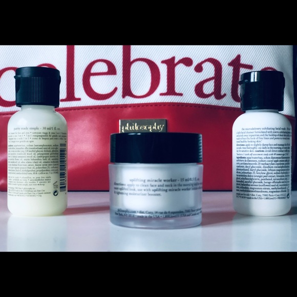 NFS - (NWOT) PHILOSOPHY Cosmetic Bag w/ Skincare - Picture 3 of 6